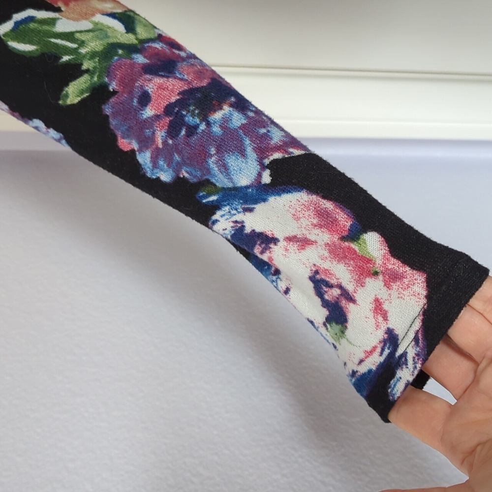 Honey & Lace Black Floral Duster, M - Picture 4 of 5